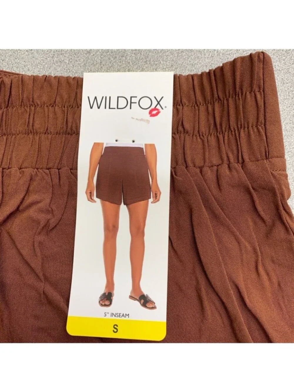 Wildfox Women's Size S Brown Rayon Shorts With 5